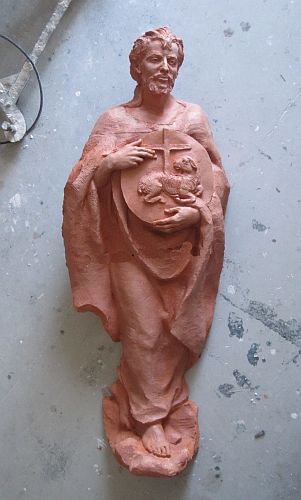 Johannes d.T. Terracotta 120 cm